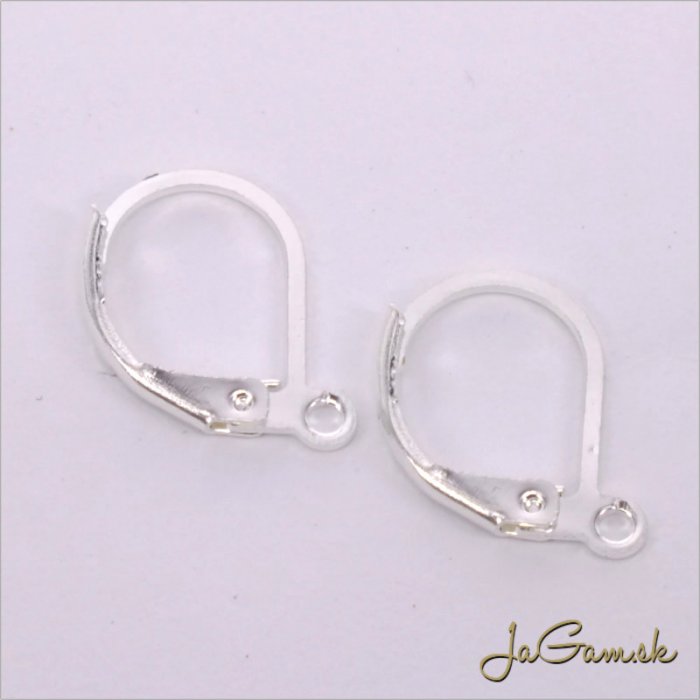 Náušnicové zapínanie 15x10mm CHIRURGICKÁ OCEĽ, 2ks (CH1466s)